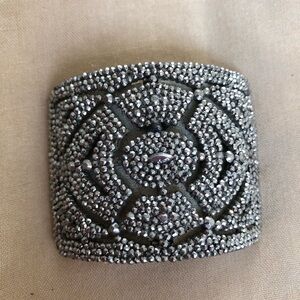 Beautiful vintage malachite shoe clip